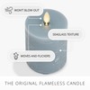 Luminara Seaglass Rechargeable Flameless LED Candle, Fog 3" x 4.5",