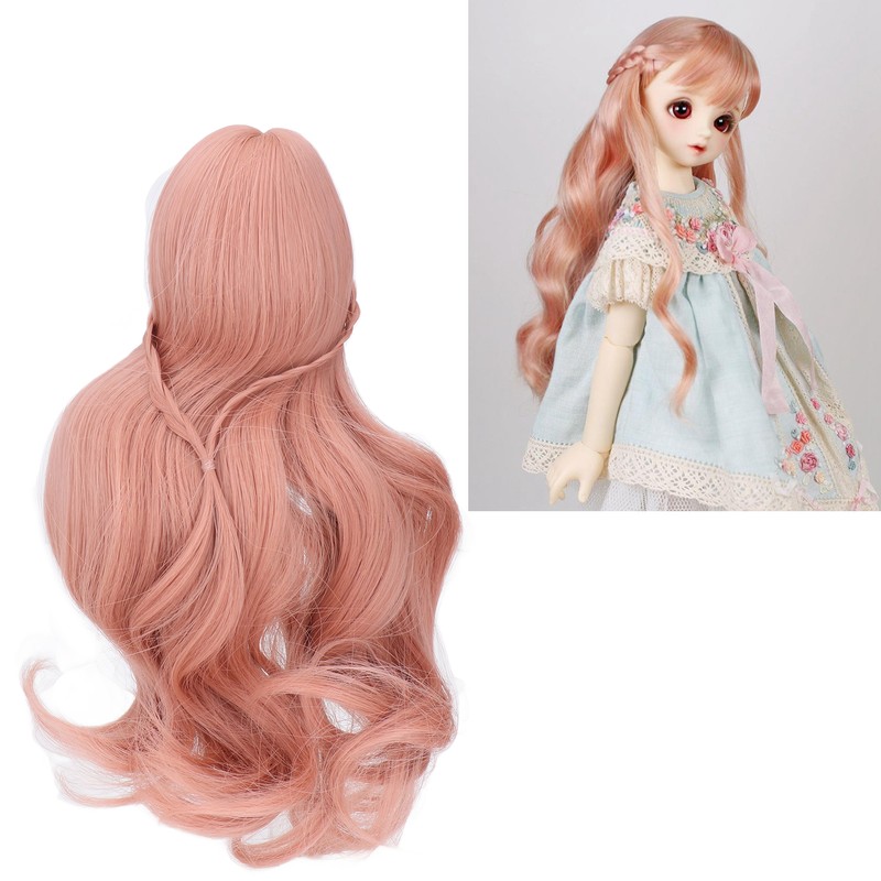 ES053 Doll Long Wig Soft Curly 8 to 9inch Doll