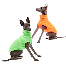 Italian Greyhound Clothes, Lightweight & Breathable Sun Protection Tank Tops for Italian Greyhound and Whippets Dogs (Orange, Large)