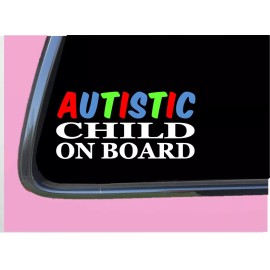EZSTIK Autistic Child TP 929 Sticker 8" Decal on Board window car truck sign autism