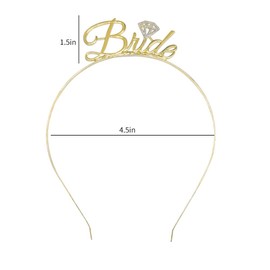 Bride Headband Bride to Be Tiara Bridal Headband for Bridal Shower Wedding Bachelorette Party Decorations