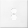 Oversized Metal Outlet Plate 5.5” Jumbo 2 Gang Duplex |