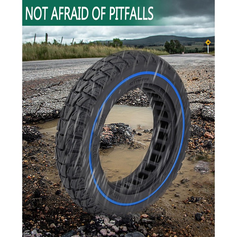 GLDYTIMES 10 Inches Solid Tire, 10X2/54-152 Electric Scooter Wheels, 10x2.125