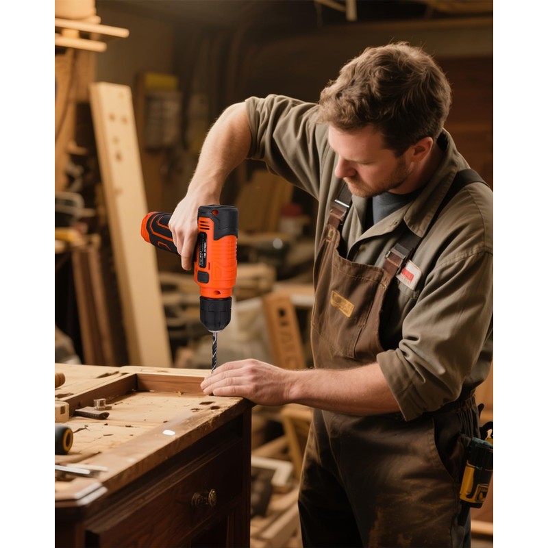 139-Piece Tool Set - Tool Kit with 8V Cordless Drill