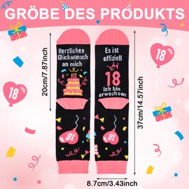 Birthday Socks Women, 18/30/40/50/60th Birthday Women Fluffy Socks, Women's Cuddly Socks, Gift Ideas for Birthday for Girls, Girlfriend, Mum 37-45, 18th birthday