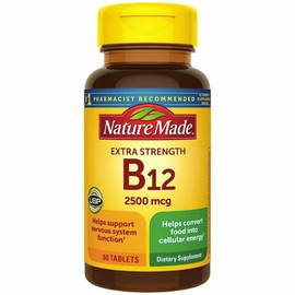Nature Made Vitamin B12 2500mcg Dietary Supplement Nervous Support Tablets 60ct