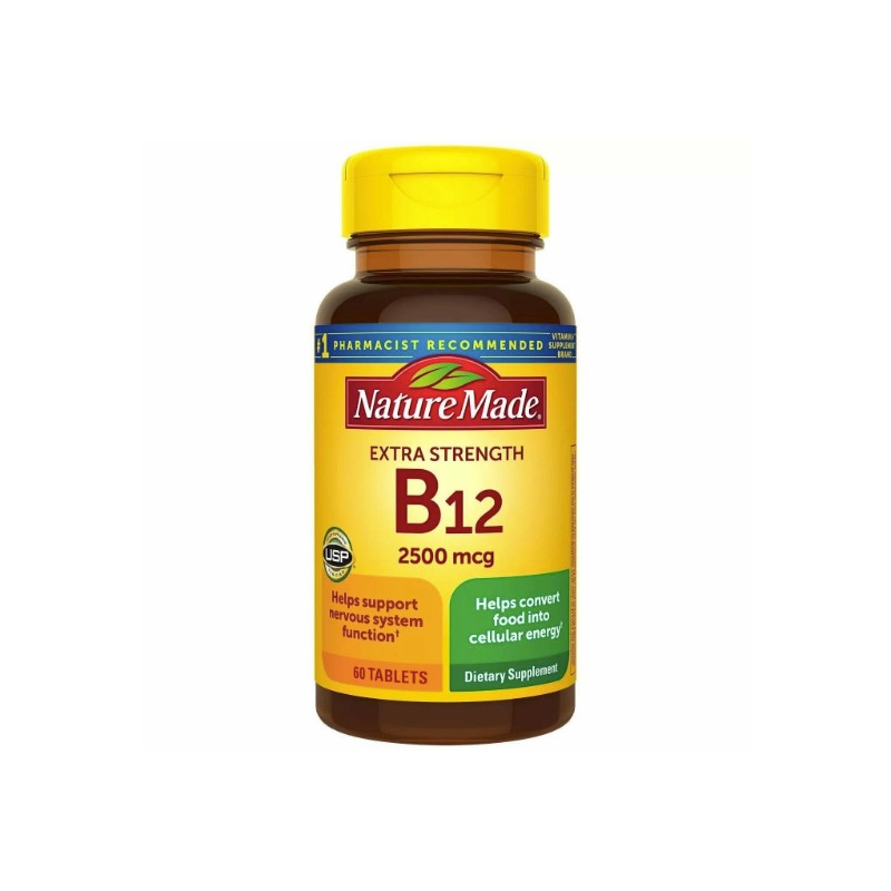 Nature Made Vitamin B12 2500mcg Dietary Supplement Nervous Support Tablets
