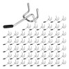 NISHZHU Pegboard Hooks 55 Pack 2 Inches, Peg Board Hooks
