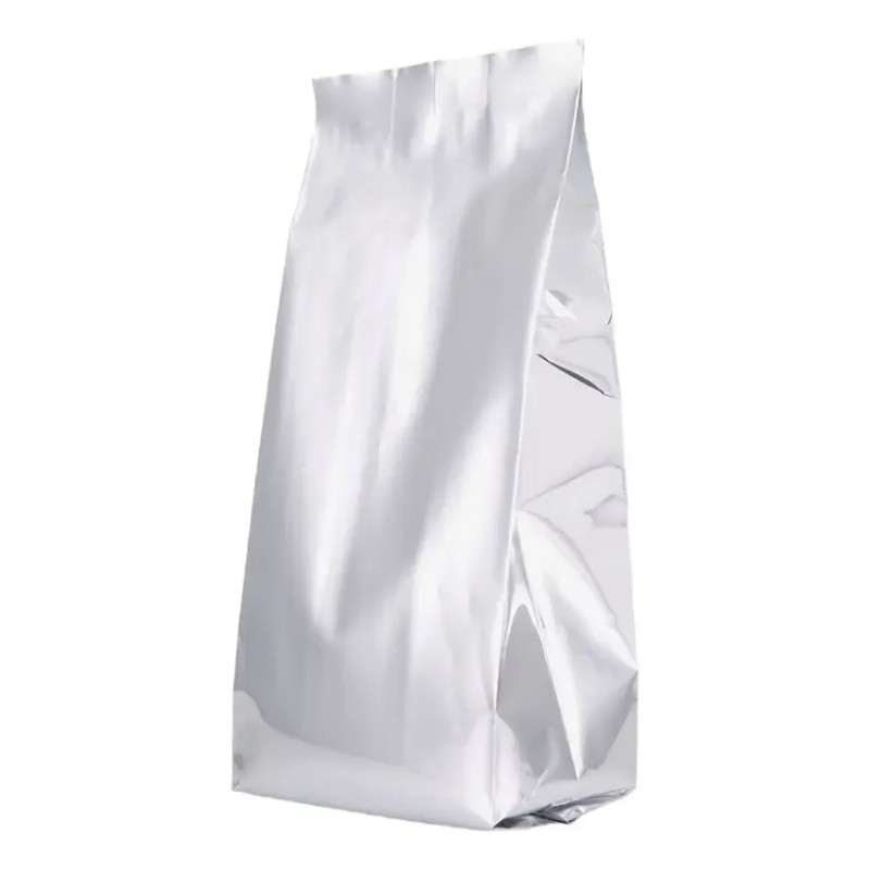 100 Bolsas Fuelle C/válvula Metálica Plata 2kg Para Café