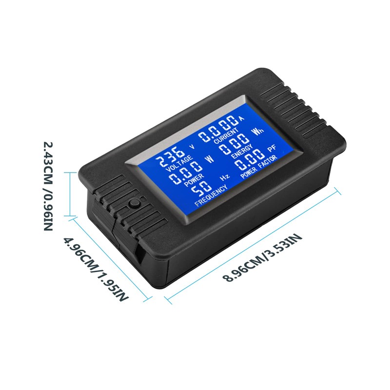 Aideepen LCD Digital Ammeter Voltmeter AC 80-260V 100A, Power Meter