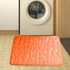 Microfiber Bath Mat for Bathroom – Water-Absorbing Cobblestone Embossed Design