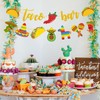 Taco Bar Banner and Fiesta Garland for Mexican Party Decorations