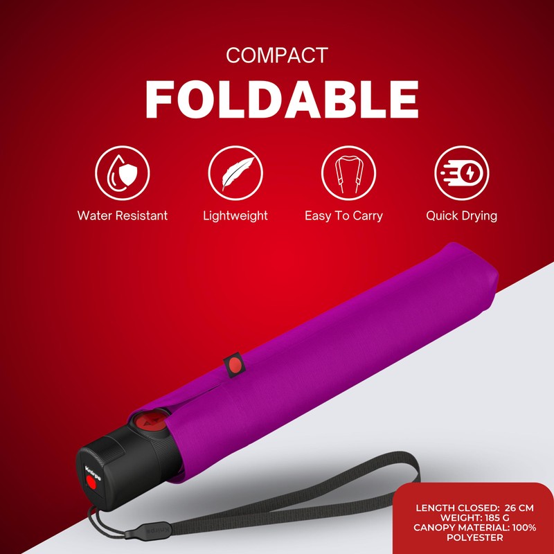 Knirps Ultra U.200 Medium Duomatic Pocket Umbrella - Automatic Open/Close