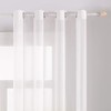 MIULEE 2 Panels Solid Color Sheer Window Curtains Smooth Elegant