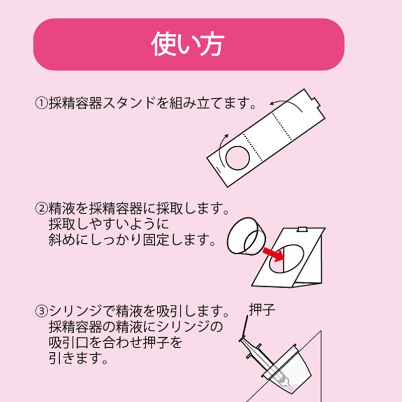 TIMING AID (タイミング エイド) 3キット入り (採精容器、採精容器スタンド、シリンジ、カテーテル)