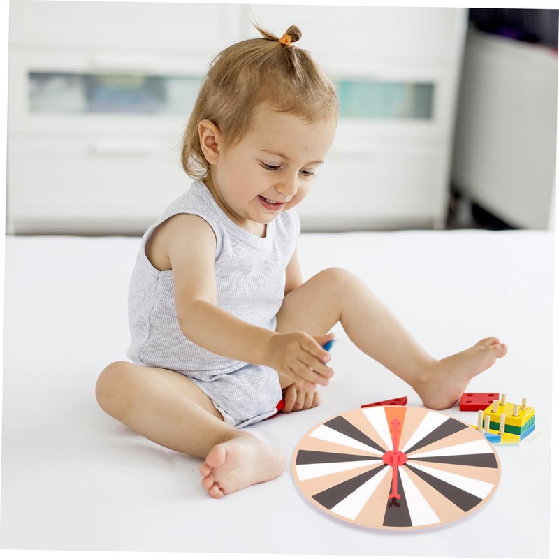 Kisangel DIY Rotatable Game Wheel Compact Prize Fortune Turntable for