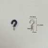 JIHUOO 100 Pcs 1/2 Inch Ceiling Cup Hooks Screw Ceiling
