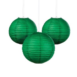 Green Hanging Lanterns (6 piece set) Party Decorations