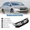 SWSD Front Grill For 2014-2017 Honda Odyssey Gloss Black Chrome