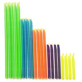 Bag Sealing Sticks Set, 5 Sizes from 3.25 to 11 inches, Multicolor Food Storage Clips for Kitchen Organization