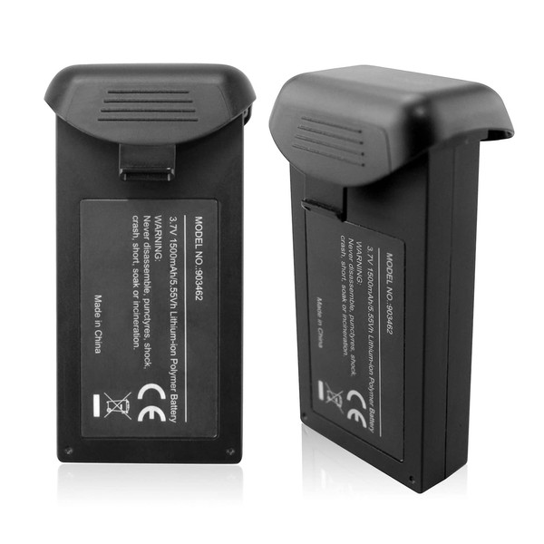 Accessories 2PCS 3.7V 1500mAh Lithium Battery for HS110D HS110G Aerial