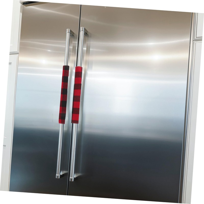 TEHAUX 1Set Fridge Door Handle Cover Stylish Kitchen Appliance Protector