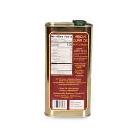 Cold Pressed Virgin Olive Oil 1 L - 33.81 Fluid Ounce, Antique Ephesus, Mediterranean Region of Ayvalik Turkey