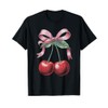 Fiocco Ciliegia Rosa Frutta Maglietta