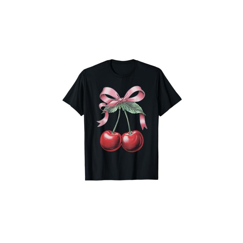 Fiocco Ciliegia Rosa Frutta Maglietta