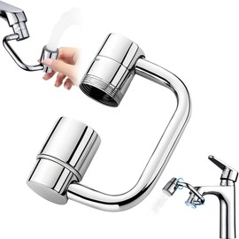 Extensor de Grifo Giratorio 1080°, Regulador de Flujo de Agua