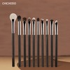 Cangzhou 10-Piece Eye Brush Set with Soft Fiber Hair, Non-Pink Eyeshadow Free Size / White 10 Eye Brushes 15ea