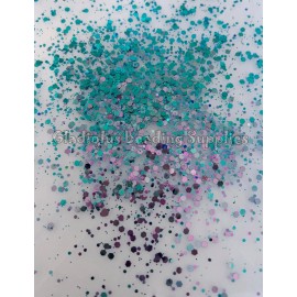 Unbranded 5 Grams, Teal/Purple Glitter, Holographic Chunky Glitter, Flake Glitters
