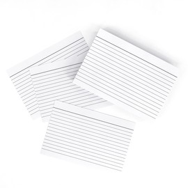 Pukka Pad, Revision Cards – 400 Pack of 160 GSM Paper Record Cards – Index Flash Study Cards or Cue Cards for Presentations – Plastic-Free Packaging – 6 x 4in, White