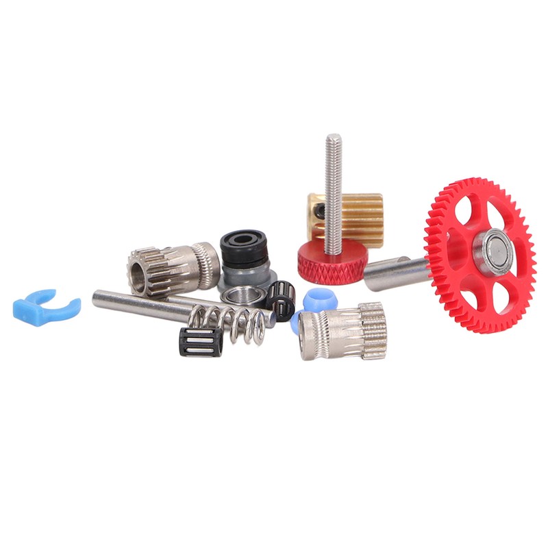Dual Gear Assembly Kit Upgrade Extruder Red Wheel Kit 3D