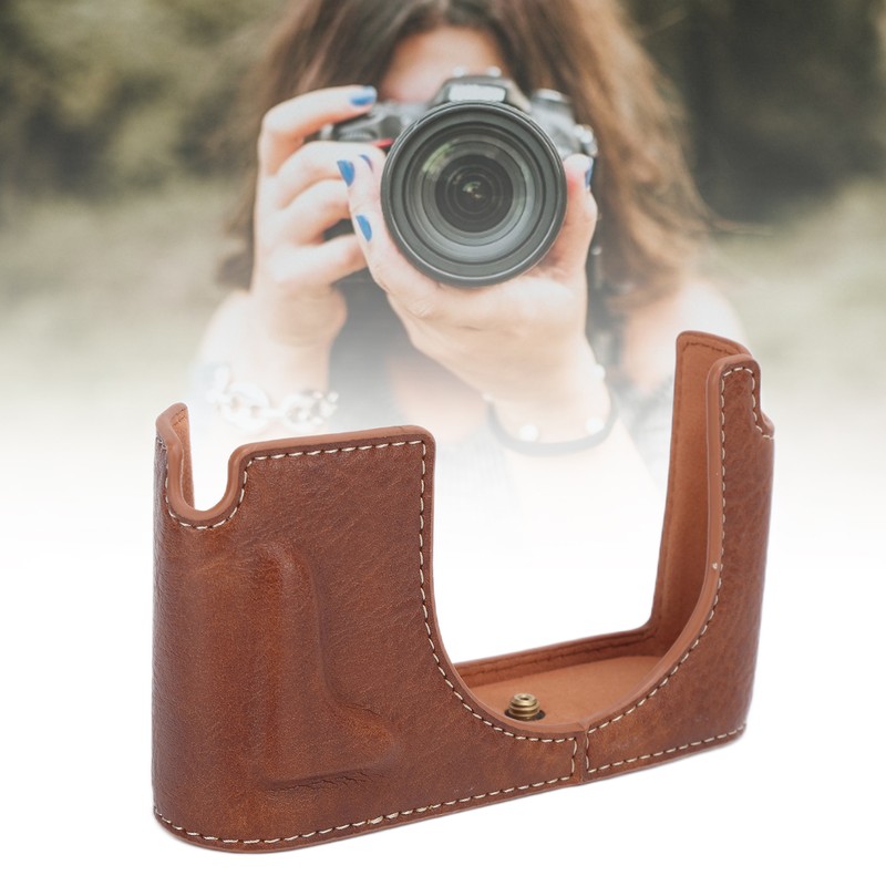 PU Leather Camera Half Case for Leica Q Half Body