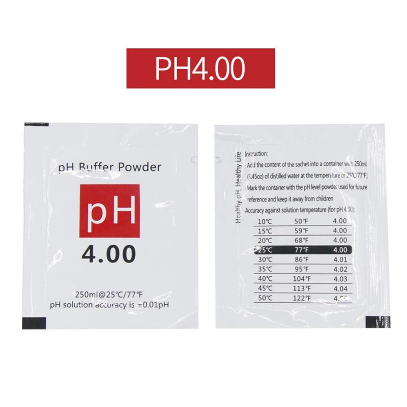 Nynelly 15 Pcs PH Calibration Buffer Solution Powder Set，for Precise