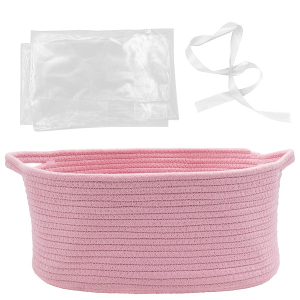 Woven Basket with Gift Bags and Ribbons, 14"X 10" X