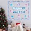 Winter Boho Rainbow Cut-Outs Hello Winter Classroom Bulletin Board with