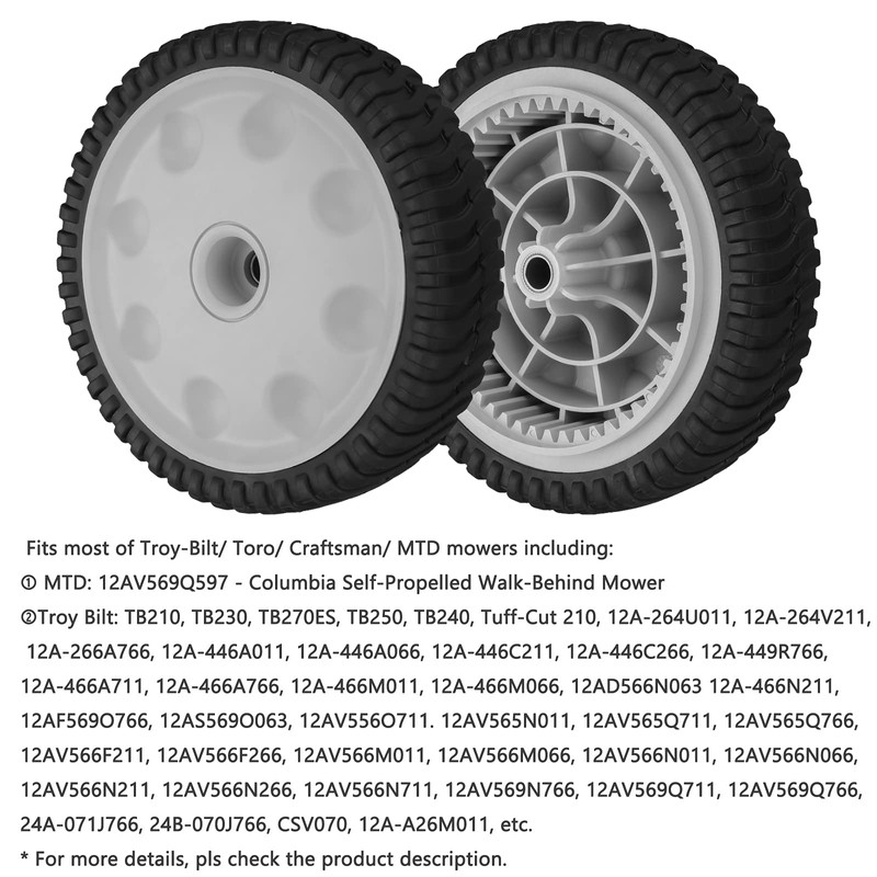 Fourtry Front Drive Wheels Fit for Troy Bilt Lawn Mower