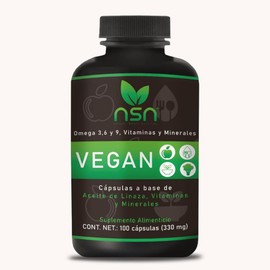 Omegas Veganos | Vegan - con Omega 3, 6 y 9, Hierro, Vitamina K2 y B12 | Alimentación Vegana y Vegetariana