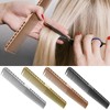 Professional Hair Combs Aviation Aluminum Metal Cutting Comb Hairdressing Comb