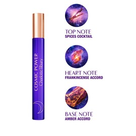 Charlotte Tilbury Cosmic Power Eau De Parfum - Pheromone Enhancing Amber Perfume with Naturally-Derived Oils - Long-Lasting Scent with Notes of Frankincense Accord, Cinnamon & Clove Oil (10ml)