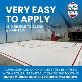 Alpha Grip Non-Slip Paint for Concrete & Asphalt – Non-Skid Coating Ideal for Striping Parking Lots, Playgrounds & Pavements (Yellow, 1 Gallon)