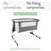 Bassinet Fitted Sheets 33x20 for Baby Beside Dreamer Bassinet &