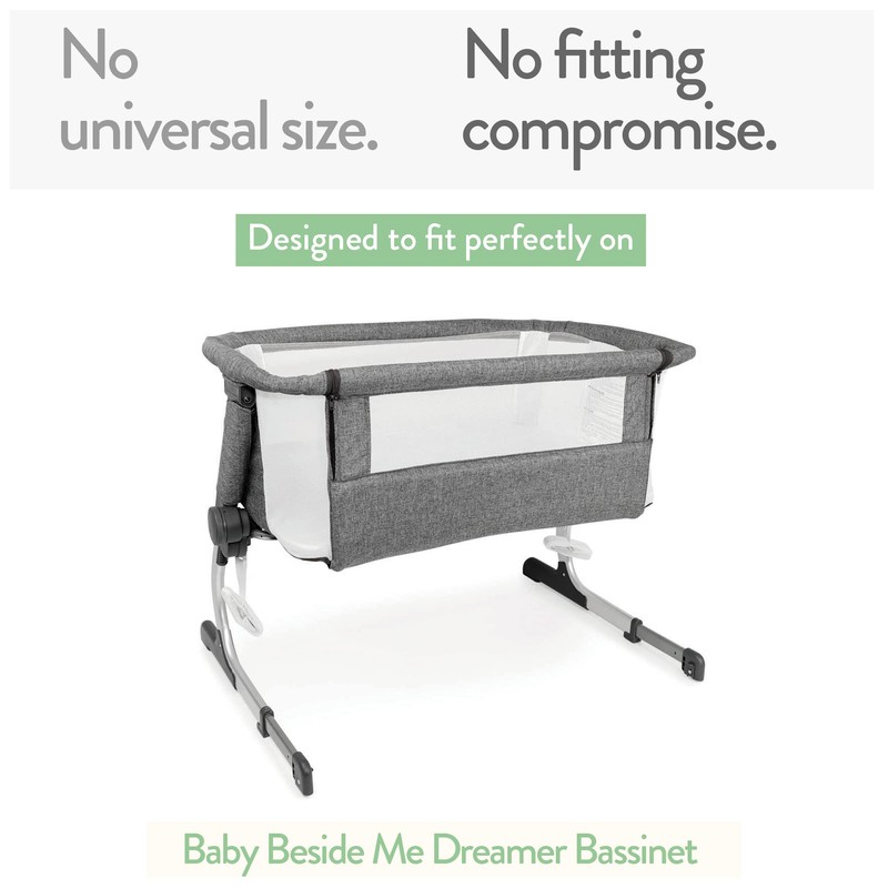 Bassinet Fitted Sheets 33x20 for Baby Beside Dreamer Bassinet &