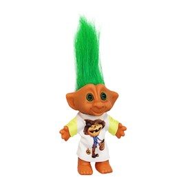 Small Troll Dolls - Christmas Miniature Ugly Toys,Adorable Shelf Figurines, Collectible Desk Ornament, Holiday Decoration for Living Room Bedroom Bookshelf