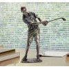 NEW. Classic Old-School Golfer In Chip-Swing Pose. Figurine Sculpture 15h