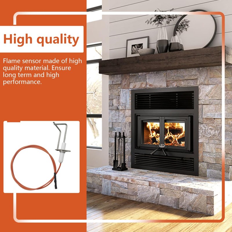 Furnace Flame Sensor Igniter Sensing Rod Compatible for Rheem 62-23543-01