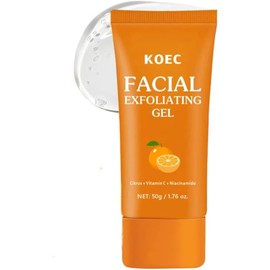 KOEC Orange VC Facial Exfoliating Gel,Limpieza Profunda Hidratación Exfoliante Facial para Eliminar Puntos Negros y para el Rostro y el Cuerpo