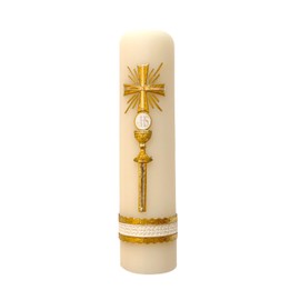 Custody Cross Candle Prayer Mass Jesus Cirio Handmade Vela Custodia